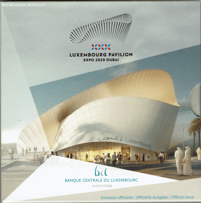 (afbeelding voor) 2,5 Euro Luxemburg 2020 Paviljoen Expo Dubai in blister